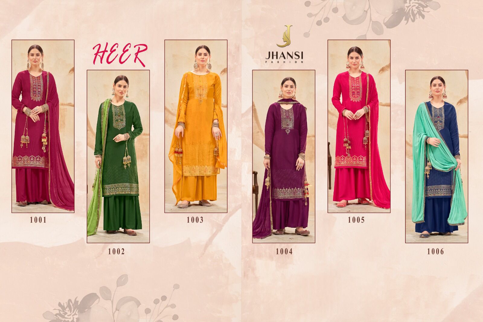 Vardan Ethnic Heer Pure Dola Jacquard Wholesale Designer Salwar Suit Catalog — Wholesale Salwar Suits, MPA wholesale from Surat — view 7