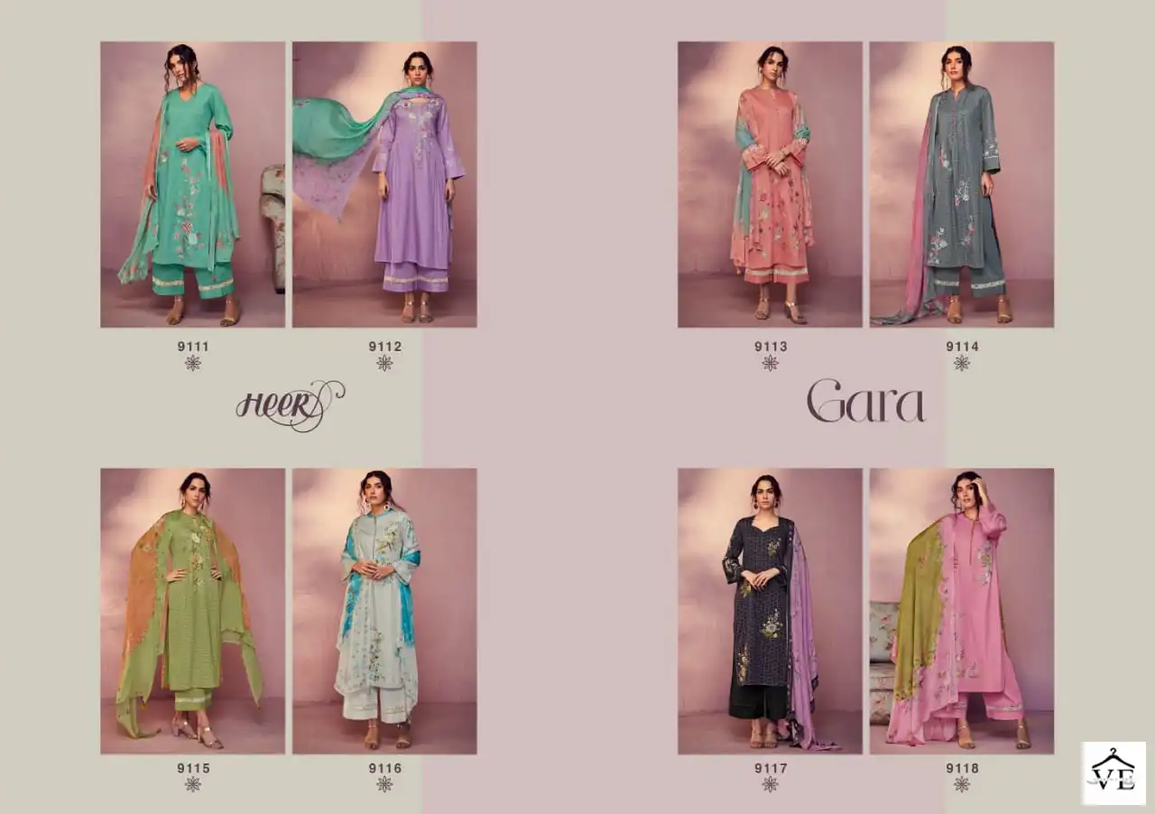 Vardan Ethnic Heer Gara 3 Pure Cotton Satin Wholesale Designer Salwar Suit Catalog — Wholesale Salwar Suits, MPA wholesale from Surat — view 11