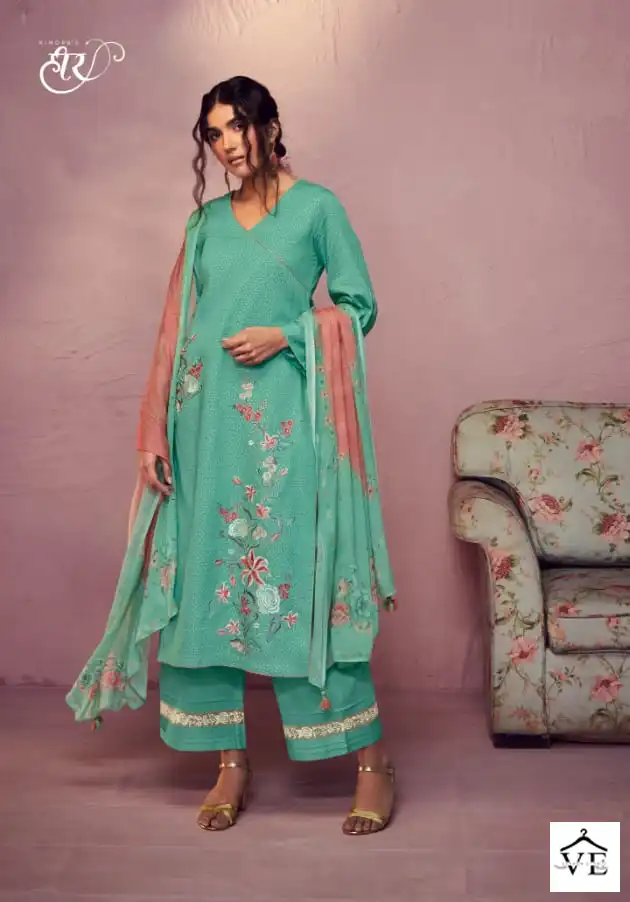 Vardan Ethnic Heer Gara 3 Pure Cotton Satin Wholesale Designer Salwar Suit Catalog — Wholesale Salwar Suits, MPA wholesale from Surat - Gallery Image 3