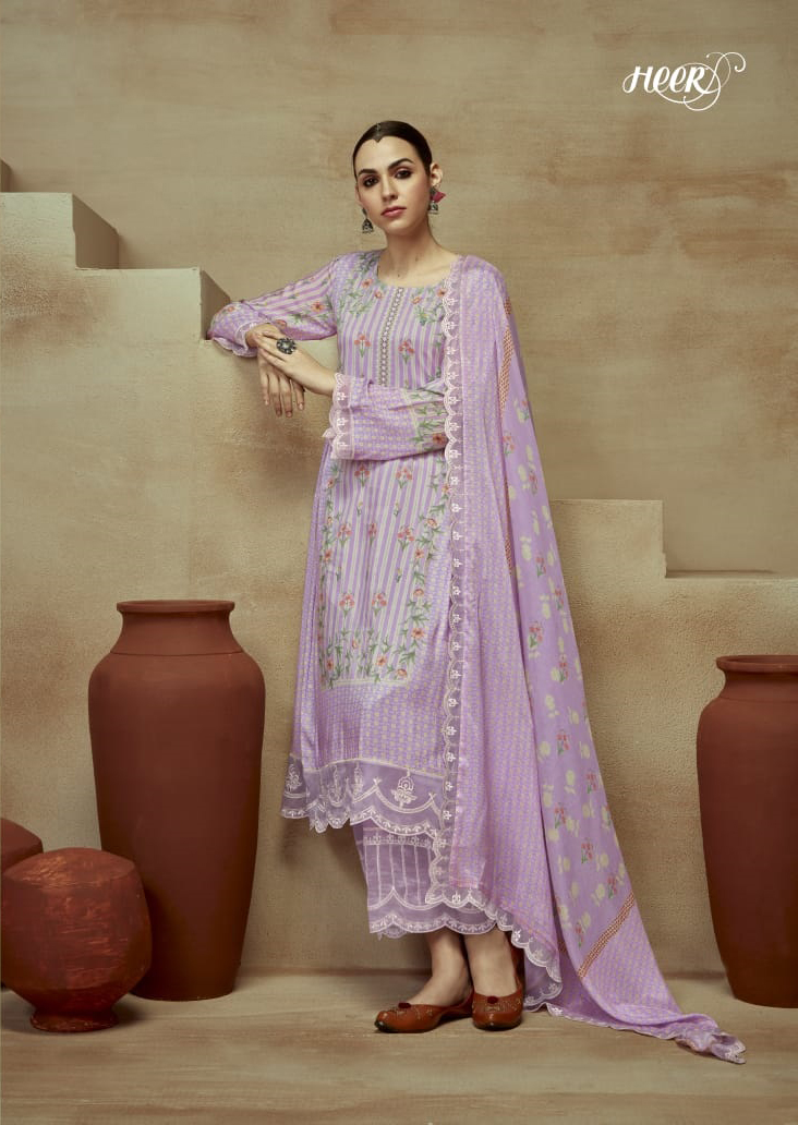 Kimora Heer Husn Pure Muslin Wholesale Designer Salwar Suit Catalog — Wholesale Salwar Suits, MPA wholesale from Surat — view 3