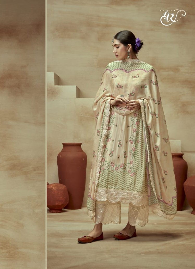 Kimora Heer Husn Pure Muslin Wholesale Designer Salwar Suit Catalog — Wholesale Salwar Suits, MPA wholesale from Surat — view 4