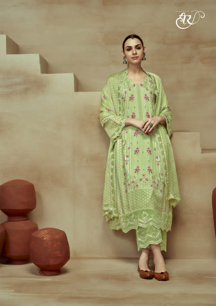Kimora Heer Husn Pure Muslin Wholesale Designer Salwar Suit Catalog — Wholesale Salwar Suits, MPA wholesale from Surat — view 5