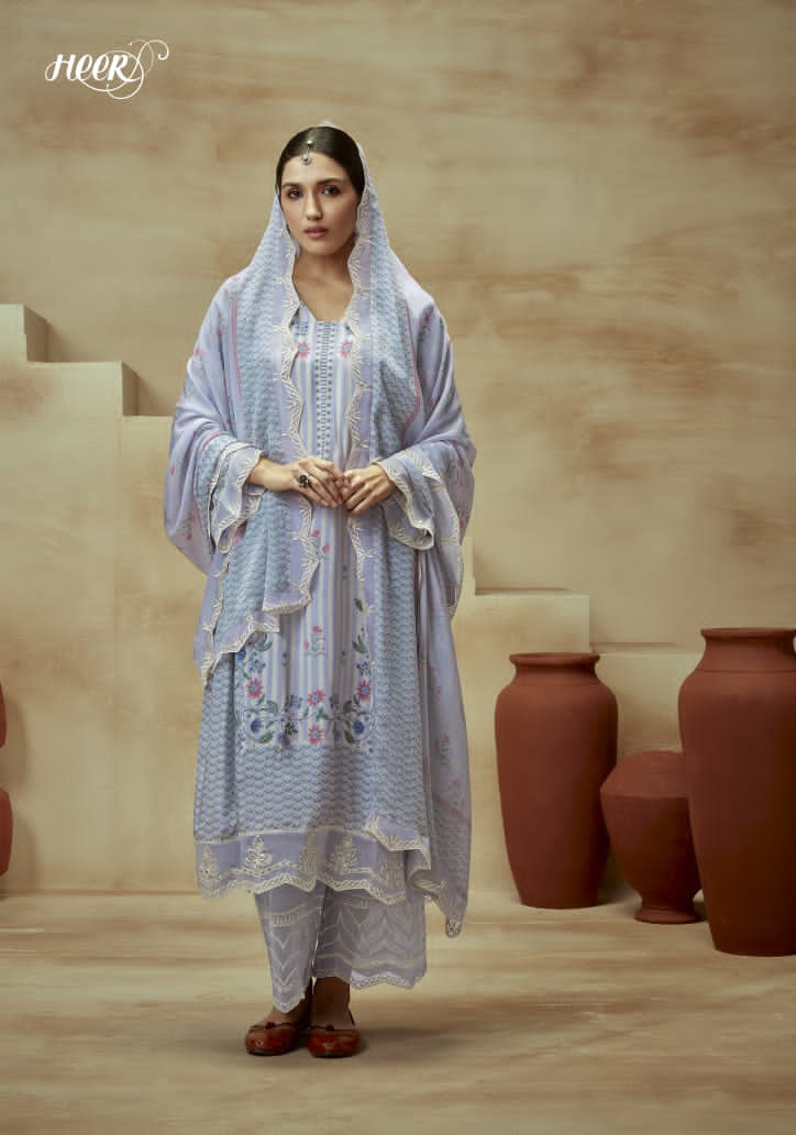 Kimora Heer Husn Pure Muslin Wholesale Designer Salwar Suit Catalog — Wholesale Salwar Suits, MPA wholesale from Surat — view 8