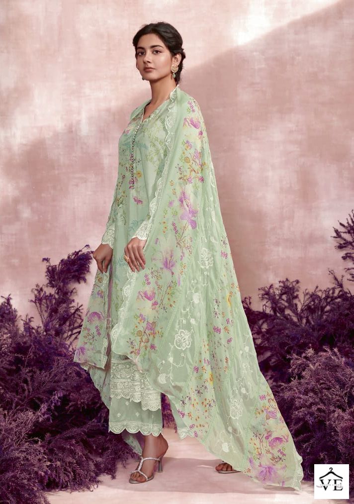 Kimora Heer Noor Jahan Pure Muslin Wholesale Salwar Suit Catalog — Wholesale Salwar Suits, MPA wholesale from Surat — view 5
