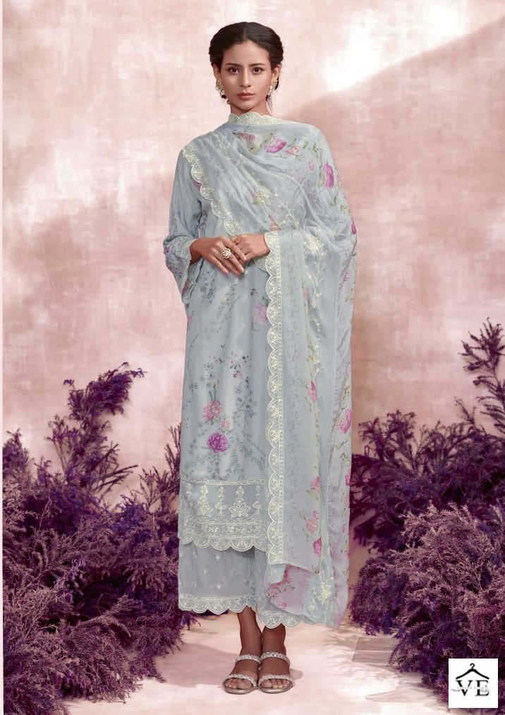 Kimora Heer Noor Jahan Pure Muslin Wholesale Salwar Suit Catalog — Wholesale Salwar Suits, MPA wholesale from Surat — view 6
