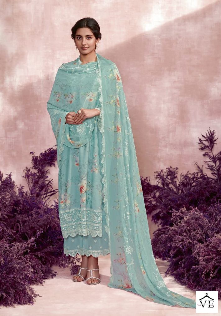 Kimora Heer Noor Jahan Pure Muslin Wholesale Salwar Suit Catalog — Wholesale Salwar Suits, MPA wholesale from Surat — view 8