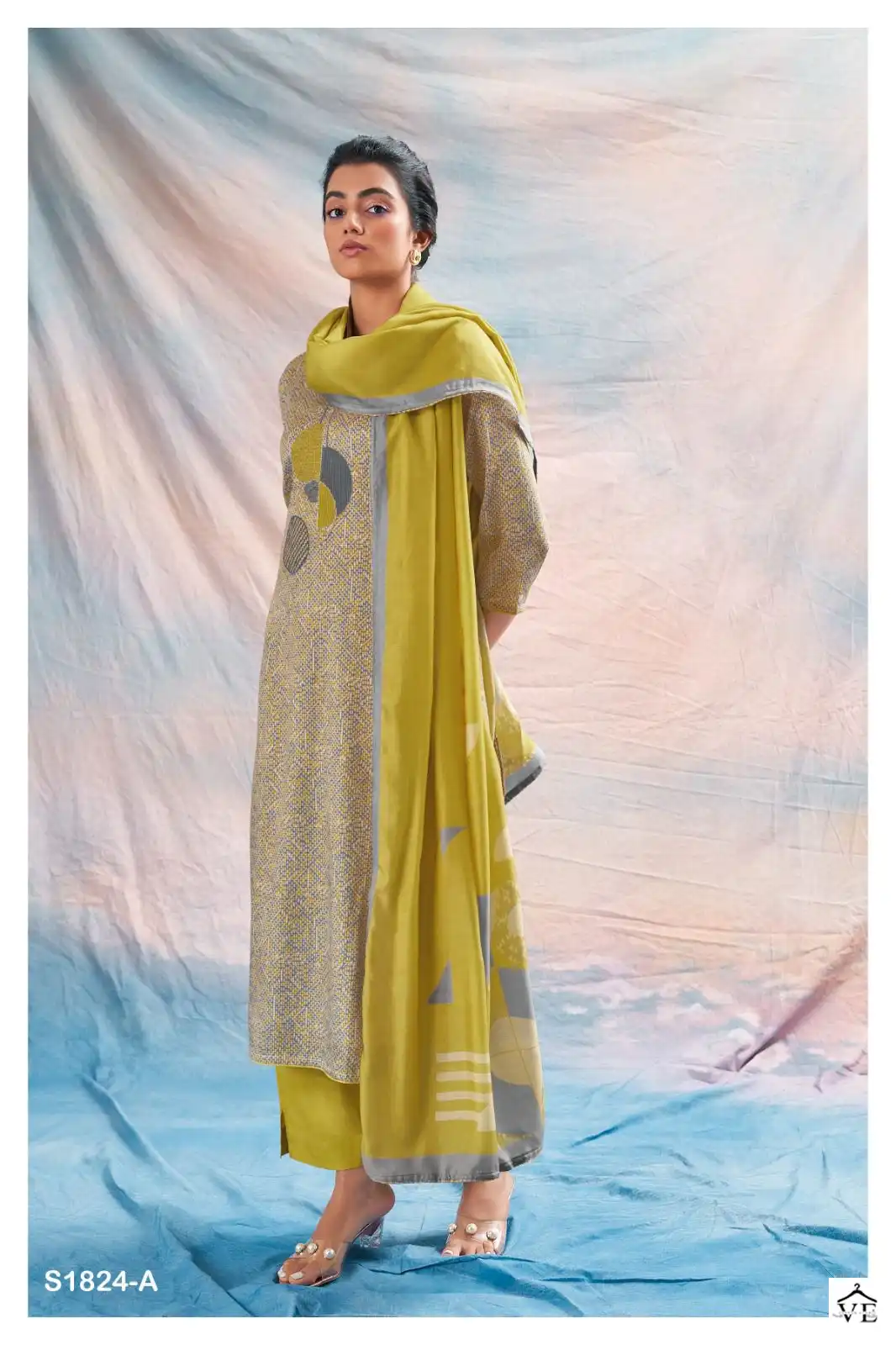 Ganga Heidi 1824 Cotton Wholesale Designer Salwar Suit Catalog — Wholesale Salwar Suits, Ganga wholesale from Surat - Gallery Image 2