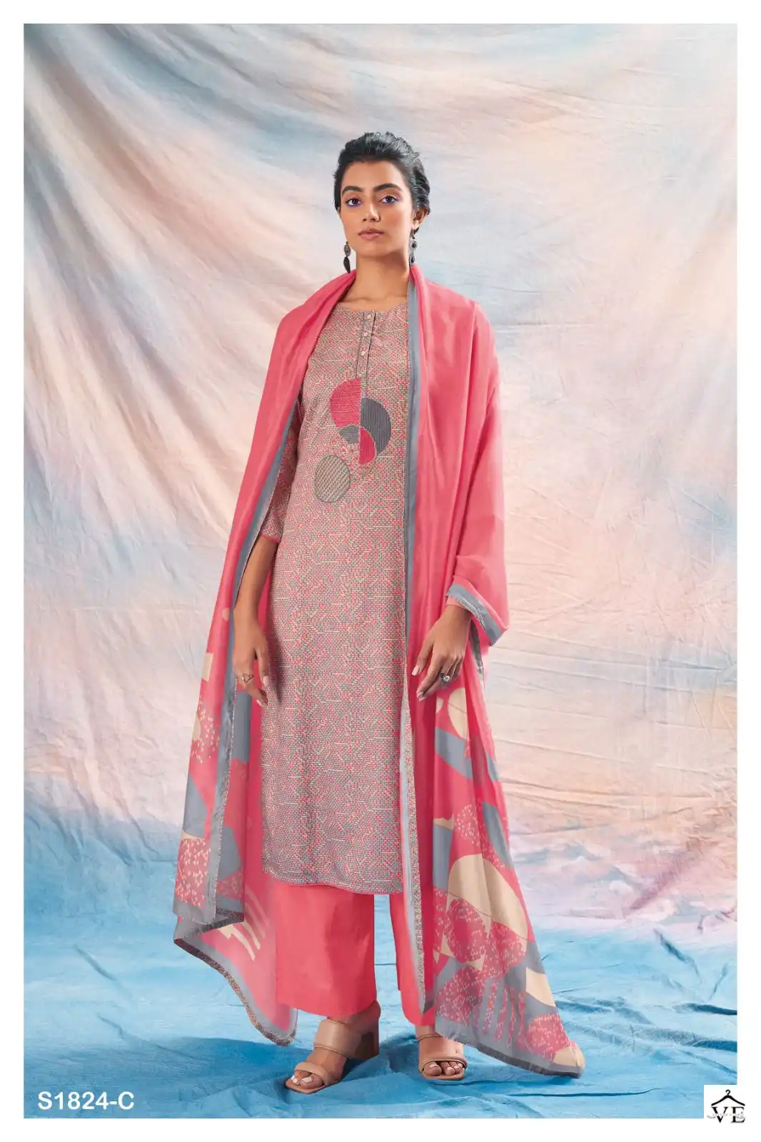 Ganga Heidi 1824 Cotton Wholesale Designer Salwar Suit Catalog — Wholesale Salwar Suits, Ganga wholesale from Surat - Gallery Image 3