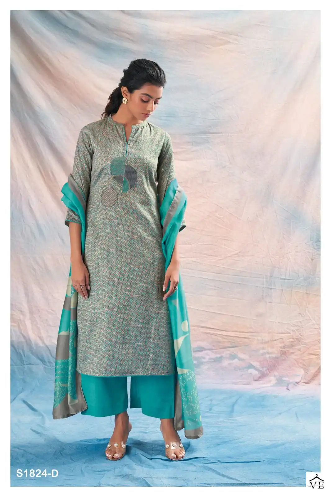 Ganga Heidi 1824 Cotton Wholesale Designer Salwar Suit Catalog — Wholesale Salwar Suits, Ganga wholesale from Surat - Gallery Image 4