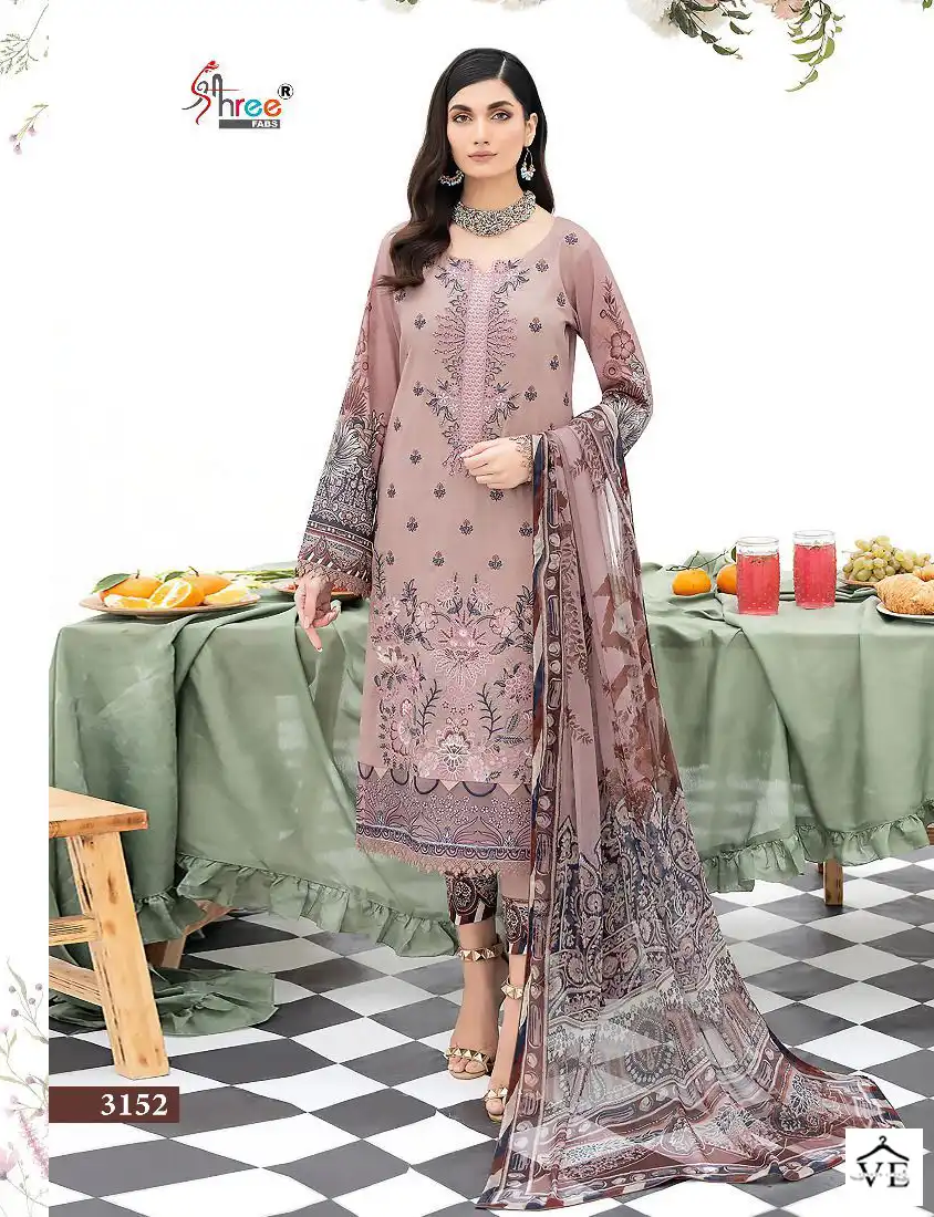 Shree Fabs Chevron Luxury Lawn Collection Vol 16 Pure Lawn Wholesale Pakistani Suits Catalog — Wholesale Salwar Suits, MPA wholesale from Surat — view 3