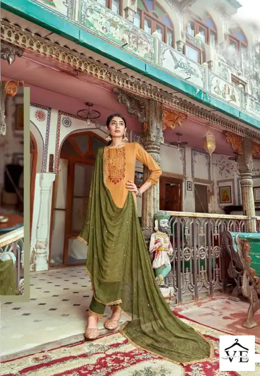 Vardan Ethnic Hi Five Jercy Silk Wholesale Readymade Salwar Suit Catalog — Wholesale Salwar Suits, MPA wholesale from Surat - Gallery Image 2