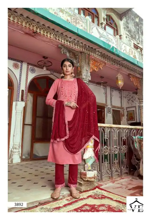 Vardan Ethnic Hi Five Jercy Silk Wholesale Readymade Salwar Suit Catalog — Wholesale Salwar Suits, MPA wholesale from Surat - Gallery Image 3