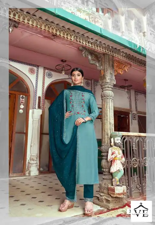 Vardan Ethnic Hi Five Jercy Silk Wholesale Readymade Salwar Suit Catalog — Wholesale Salwar Suits, MPA wholesale from Surat - Gallery Image 4