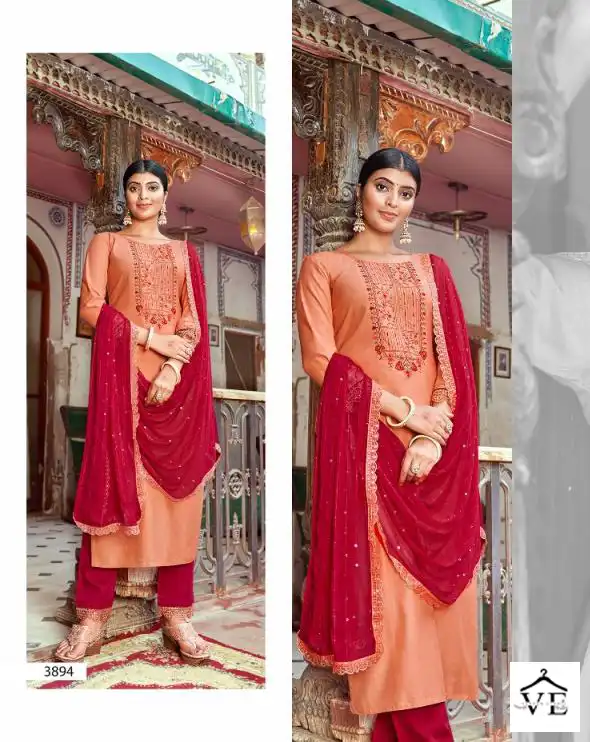 Vardan Ethnic Hi Five Jercy Silk Wholesale Readymade Salwar Suit Catalog — Wholesale Salwar Suits, MPA wholesale from Surat - Gallery Image 6