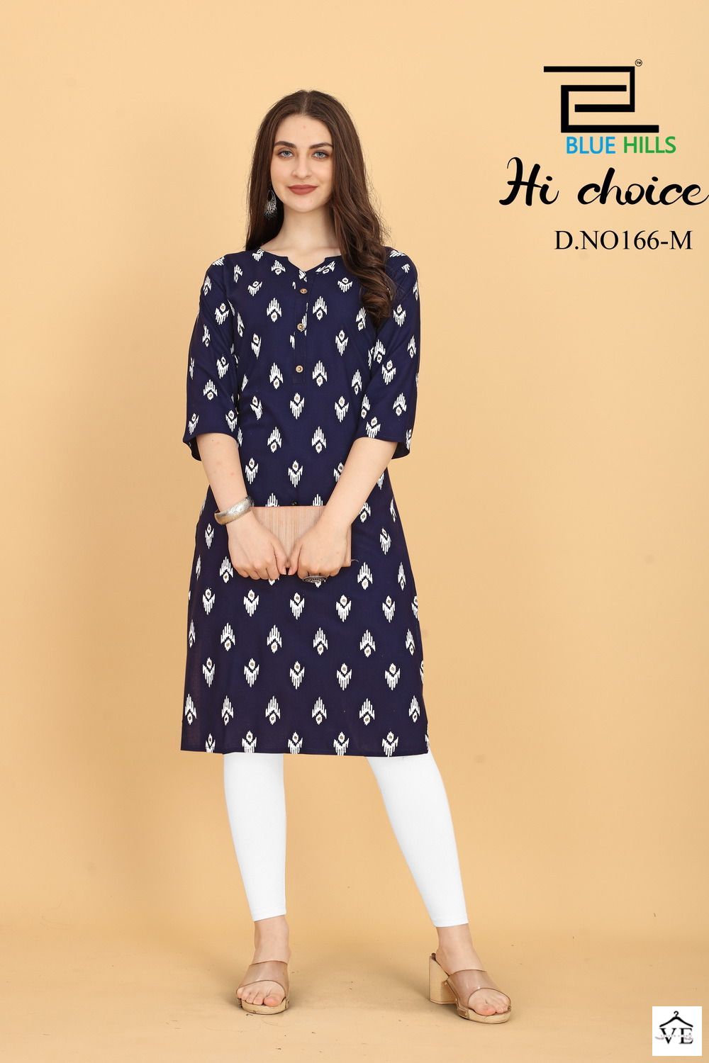 Blue Hills Hichoice Rayon 14 Kg Wholesale Straight Kurti Catalog — Wholesale Kurtis, MPA wholesale from Surat - Gallery Image 3