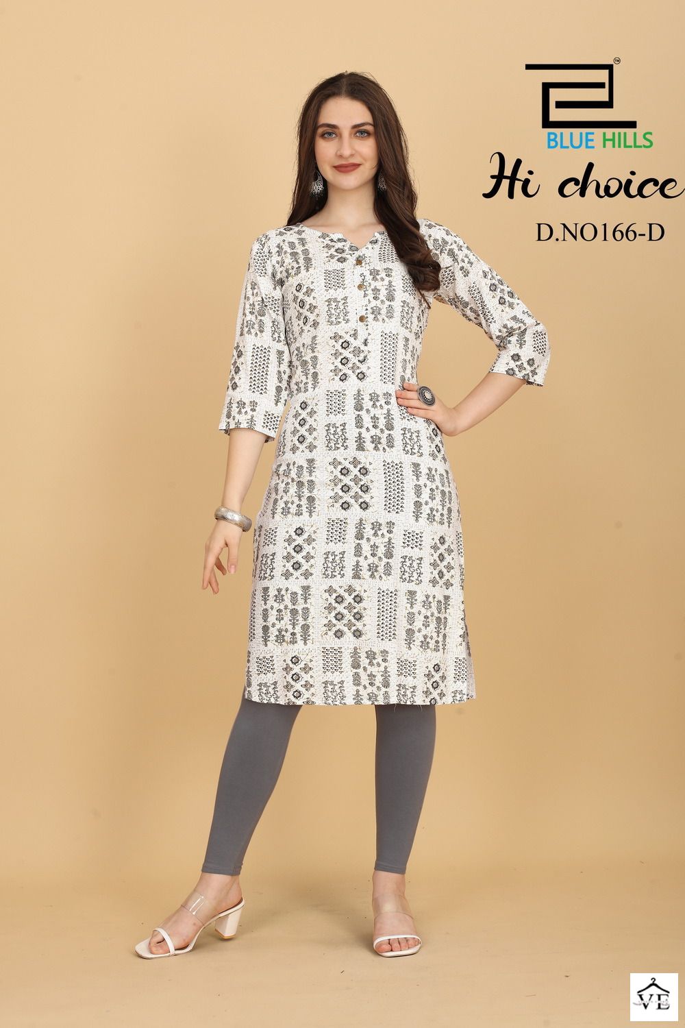Blue Hills Hichoice Rayon 14 Kg Wholesale Straight Kurti Catalog — Wholesale Kurtis, MPA wholesale from Surat - Gallery Image 10