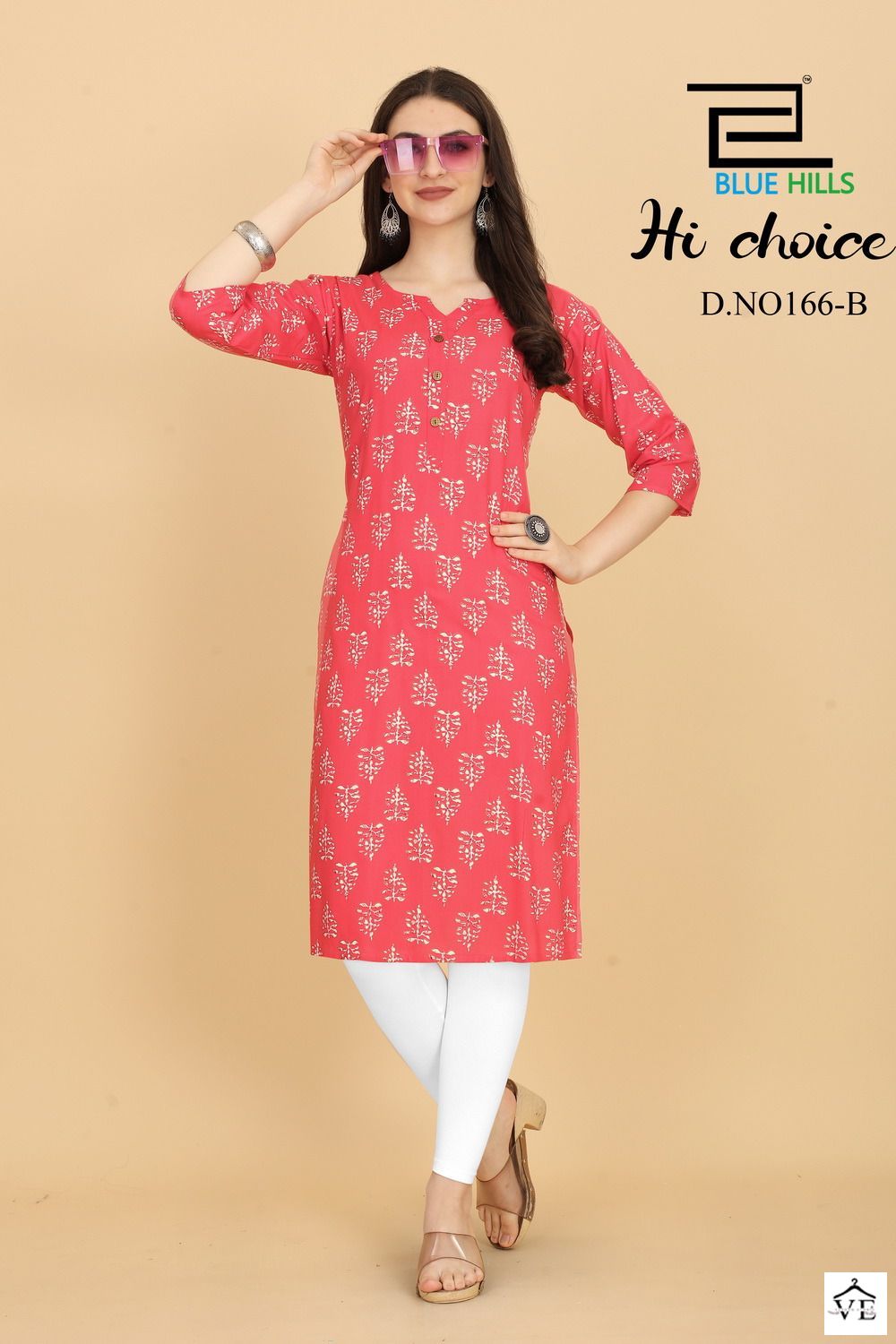 Blue Hills Hichoice Rayon 14 Kg Wholesale Straight Kurti Catalog — Wholesale Kurtis, MPA wholesale from Surat - Gallery Image 11