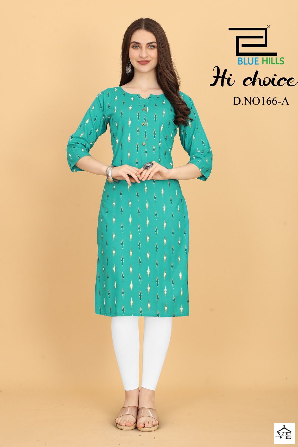 Blue Hills Hichoice Rayon 14 Kg Wholesale Straight Kurti Catalog — Wholesale Kurtis, MPA wholesale from Surat - Gallery Image 12