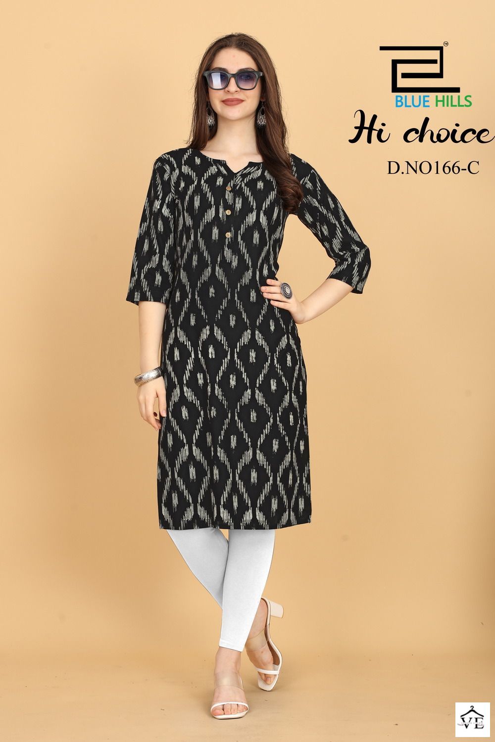 Blue Hills Hichoice Rayon 14 Kg Wholesale Straight Kurti Catalog — Wholesale Kurtis, MPA wholesale from Surat - Gallery Image 2