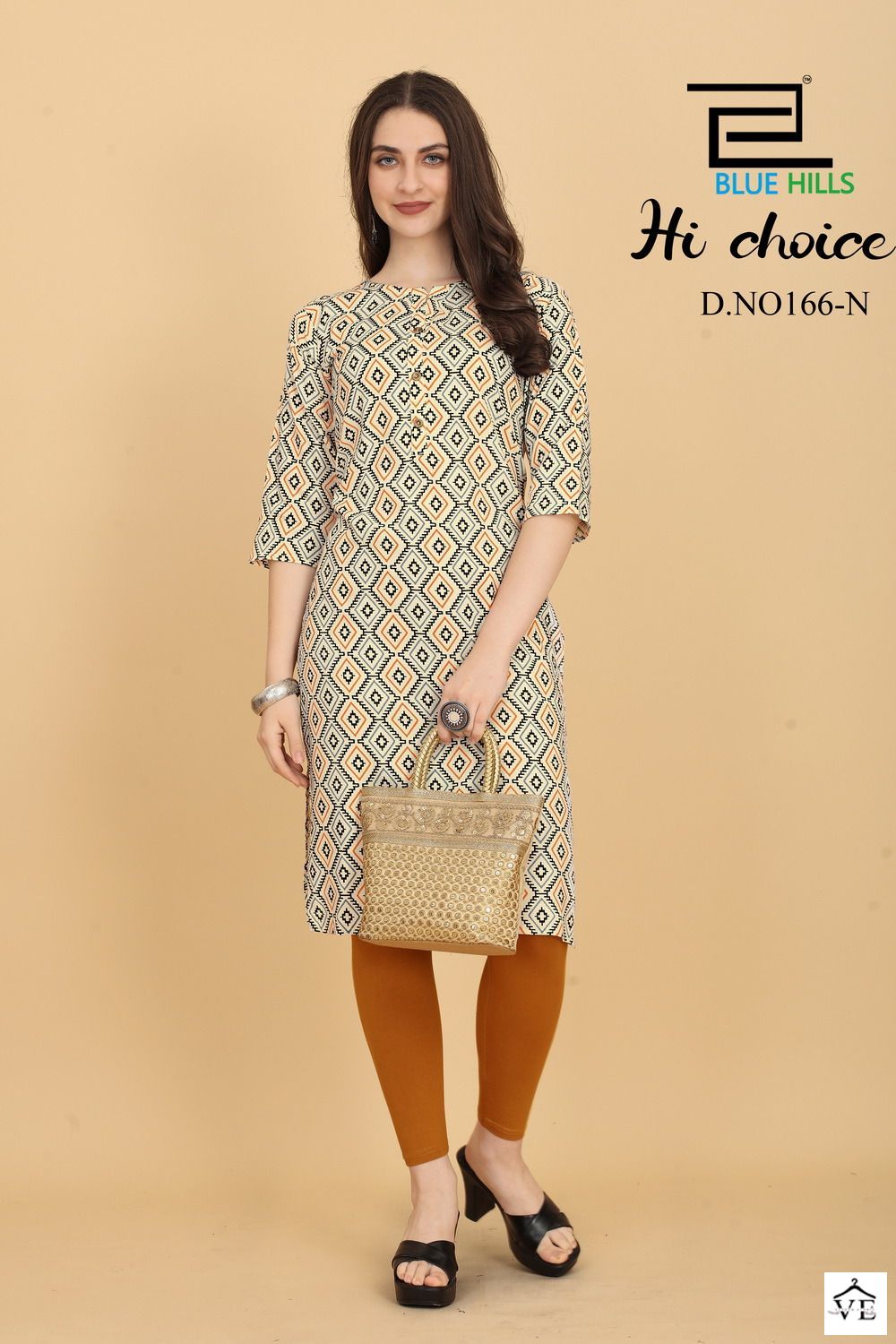 Blue Hills Hichoice Rayon 14 Kg Wholesale Straight Kurti Catalog — Wholesale Kurtis, MPA wholesale from Surat - Gallery Image 5