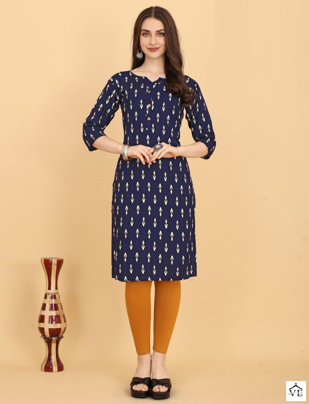 Blue Hills Hichoice Rayon 14 Kg Wholesale Straight Kurti Catalog — Wholesale Kurtis, MPA wholesale from Surat — view 1