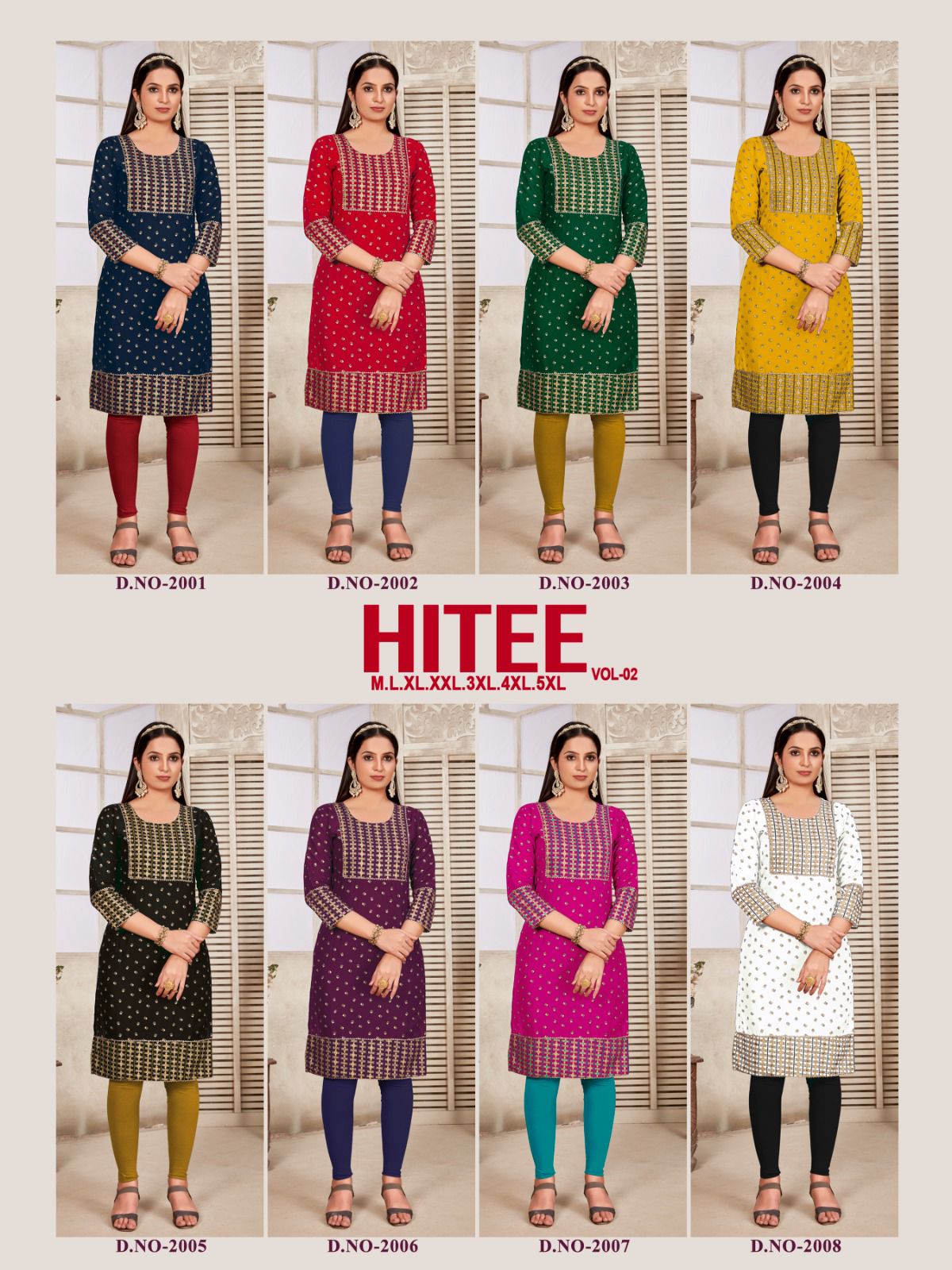 Vardan Ethnic Hitee Vol 2 Rayon Gold Print Wholesale Kurtis Catalog — Wholesale Kurtis, MPA wholesale from Surat — view 9
