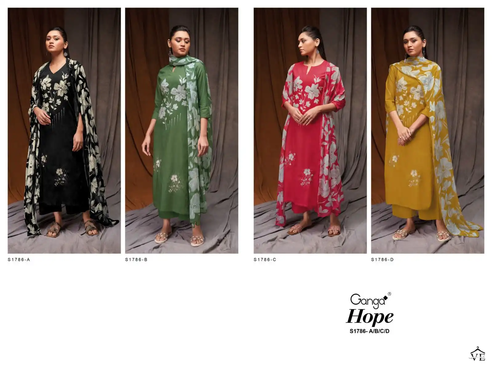 Ganga Hope 1786 Premium Cotton Wholesale Designer Salwar Suit Catalog — Wholesale Salwar Suits, Ganga wholesale from Surat — view 5