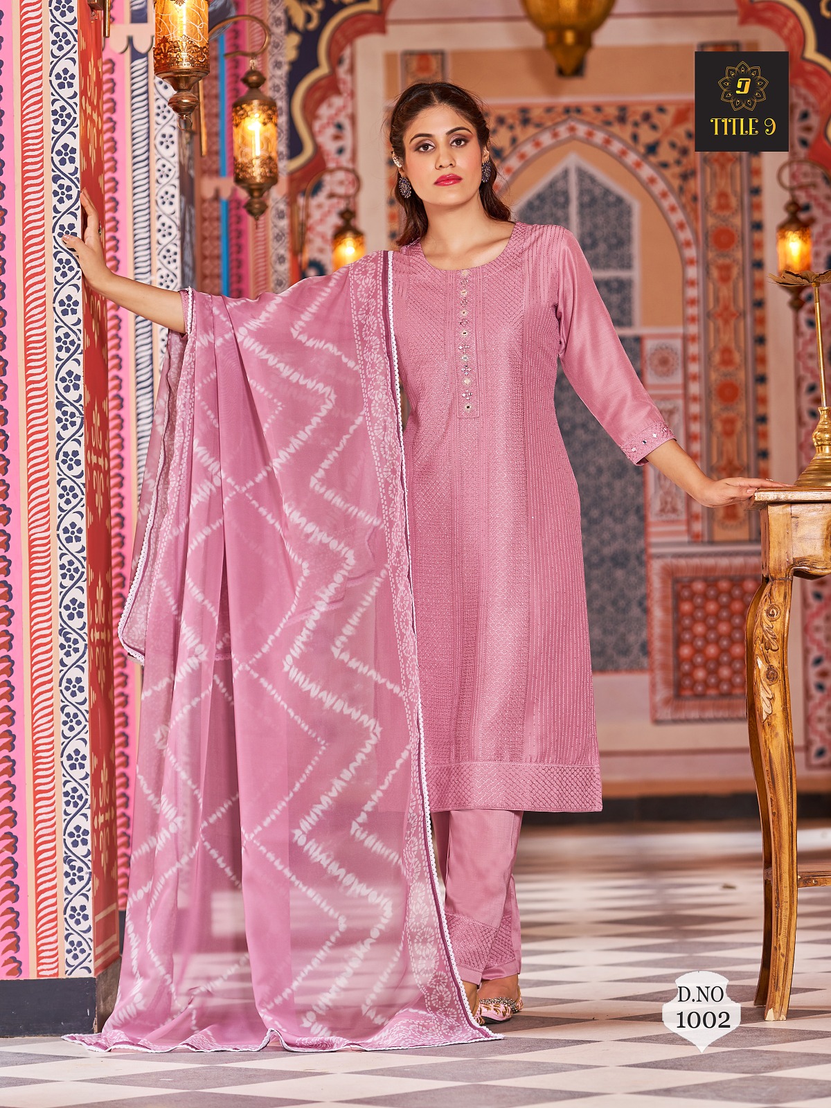Vardan Ethnic Inaya Silk Wholesale Readymade Salwar Suit Catalog — Wholesale Salwar Suits, MPA wholesale from Surat - Gallery Image 2
