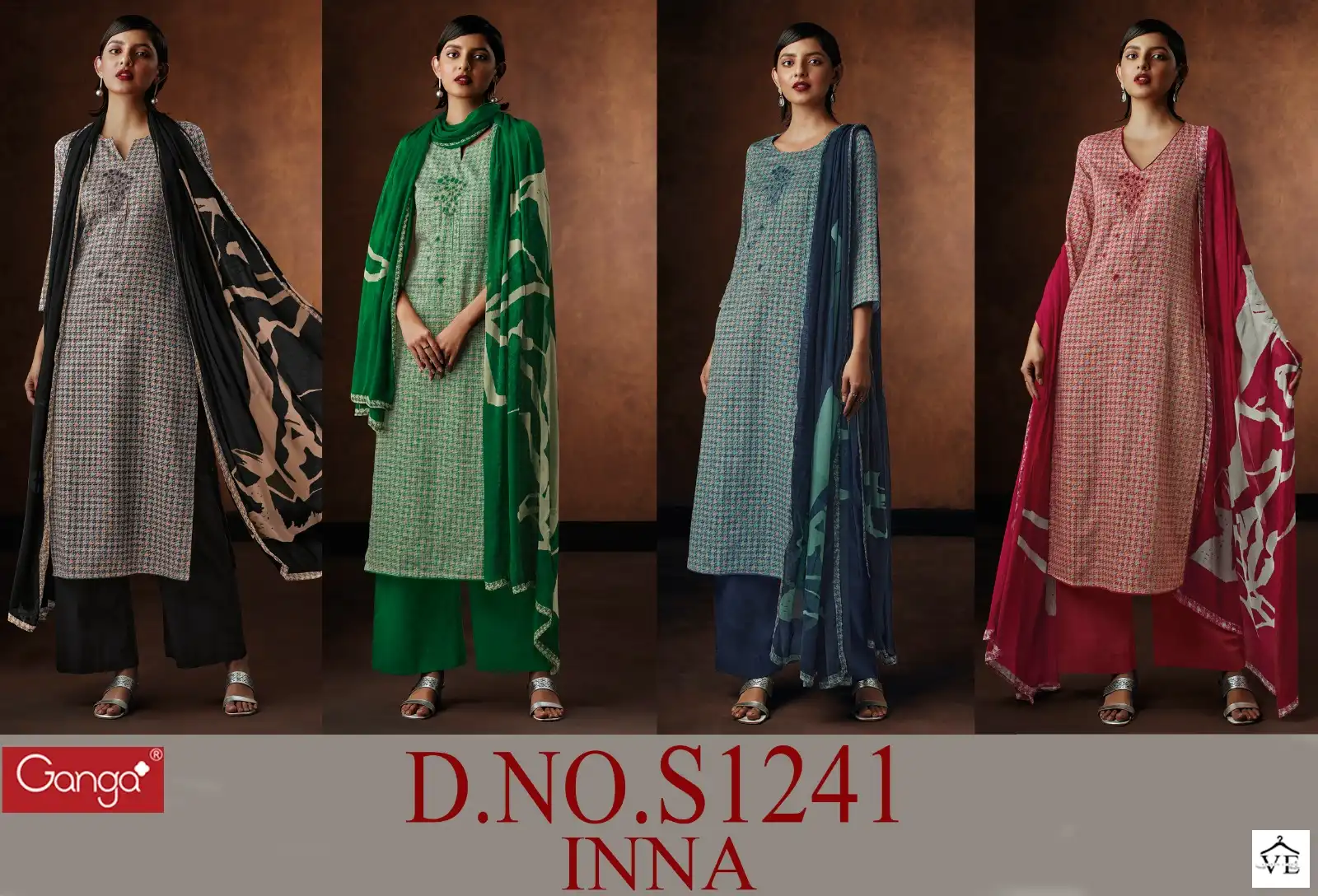 Ganga Inna 1241 Premium Cotton Wholesale Designer Salwar Suit Catalog — Wholesale Salwar Suits, Ganga wholesale from Surat — view 5
