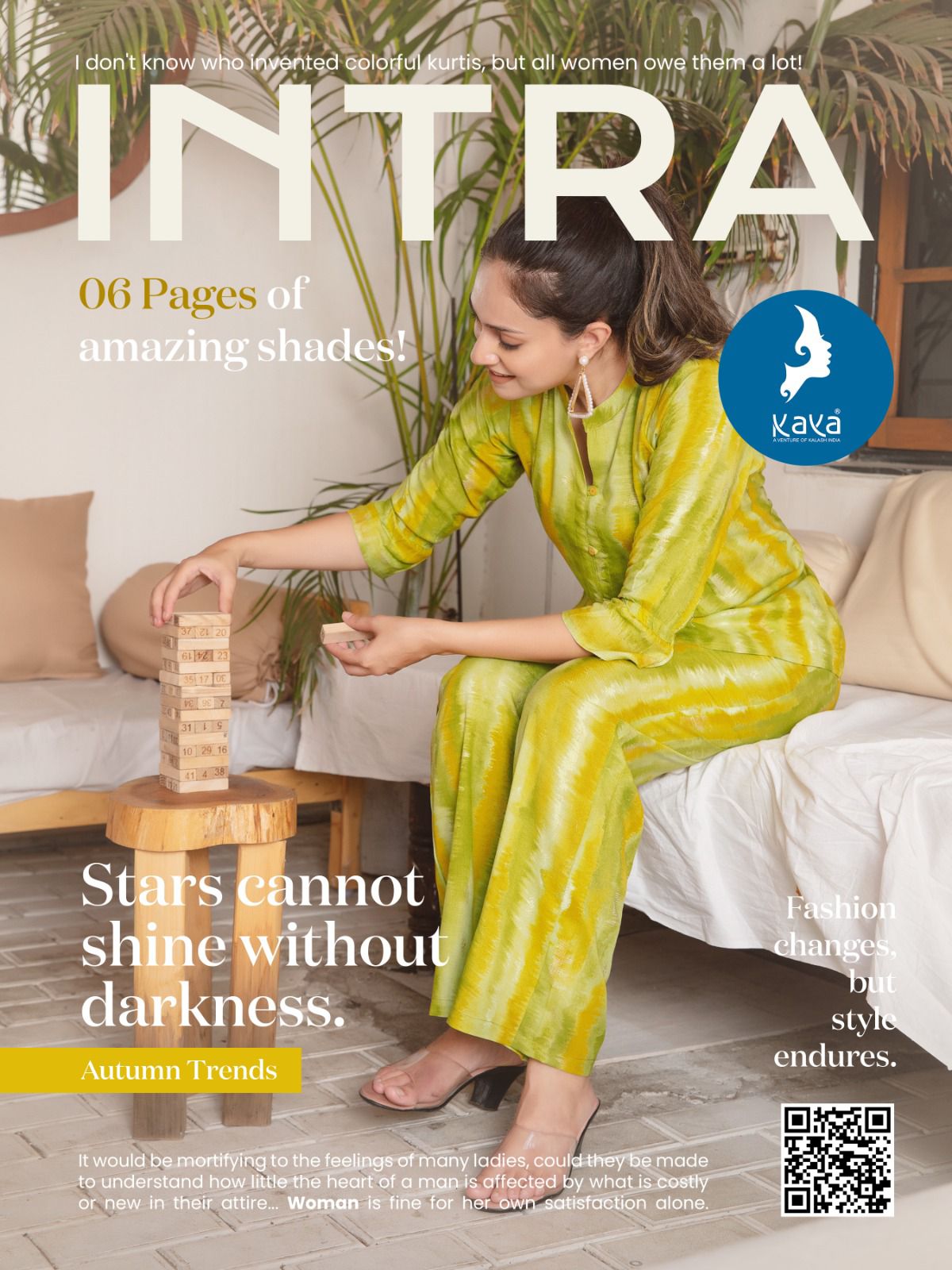 Kaya Intra Rayon Prints Wholesale Kurti With Pant Catalog — Wholesale Kurtis, MPA wholesale from Surat - Gallery Image 2