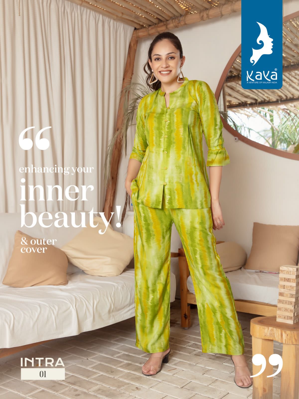 Kaya Intra Rayon Prints Wholesale Kurti With Pant Catalog — Wholesale Kurtis, MPA wholesale from Surat - Gallery Image 5