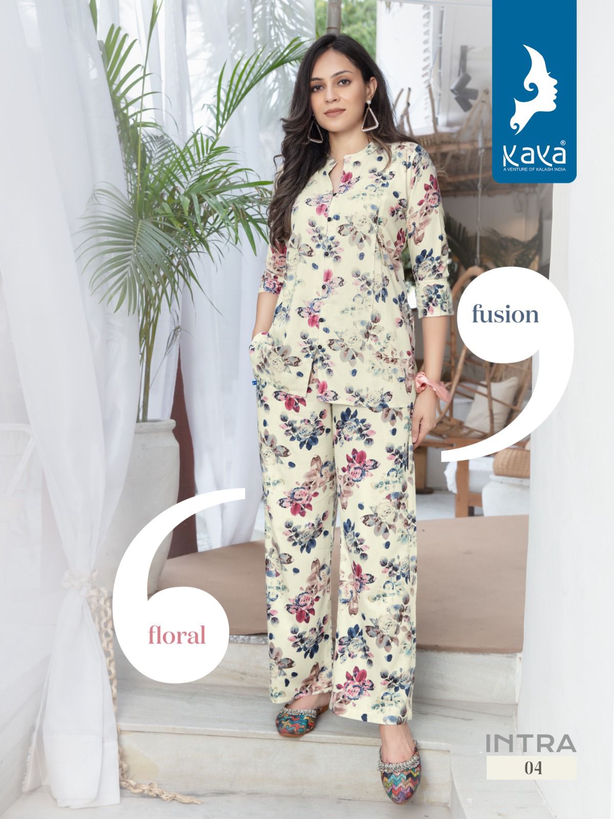 Kaya Intra Rayon Prints Wholesale Kurti With Pant Catalog — Wholesale Kurtis, MPA wholesale from Surat - Gallery Image 6