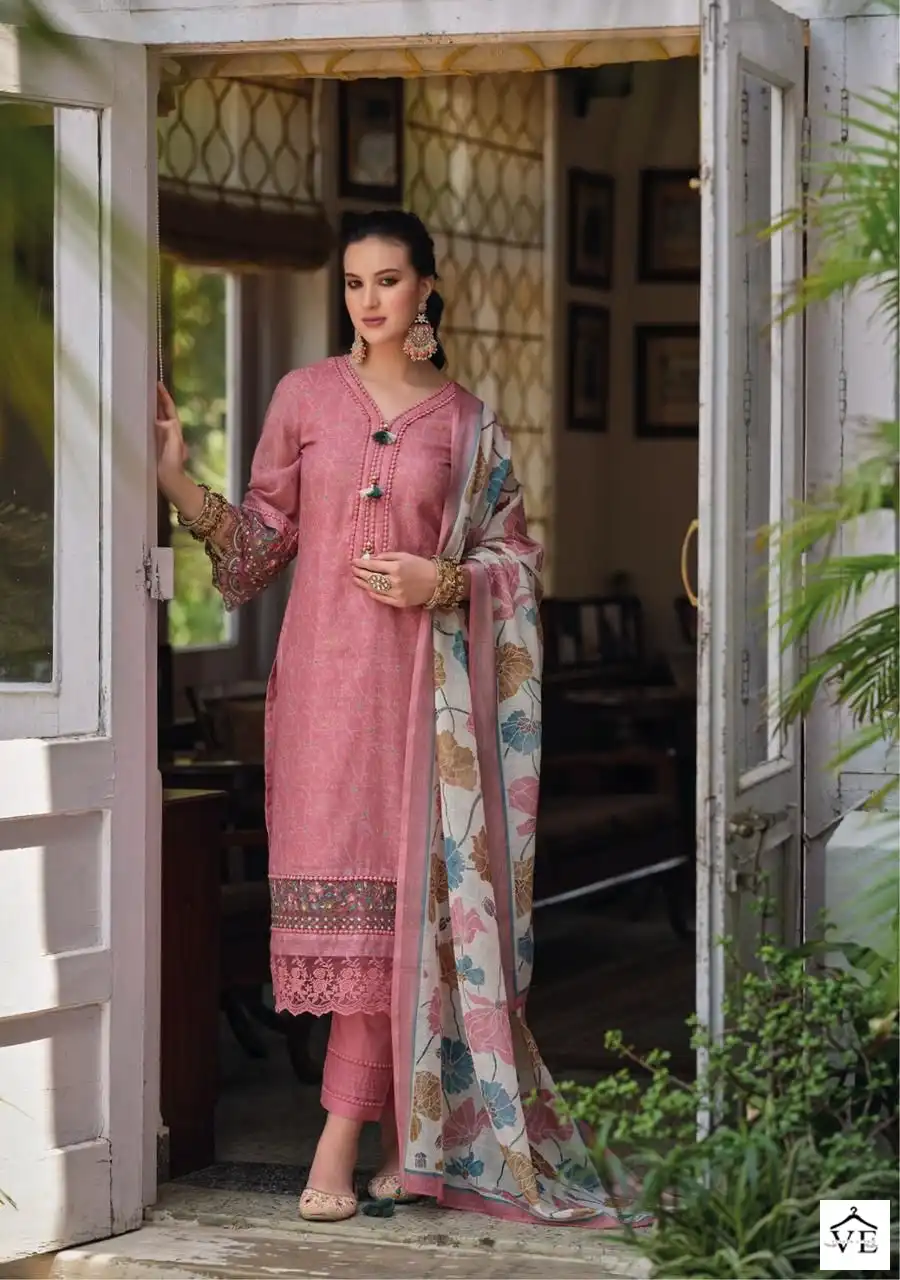 Kailee Fashion Izhaar Pure Linen Wholesale Readymade Suits Catalog — Wholesale Salwar Suits, MPA wholesale from Surat - Gallery Image 3