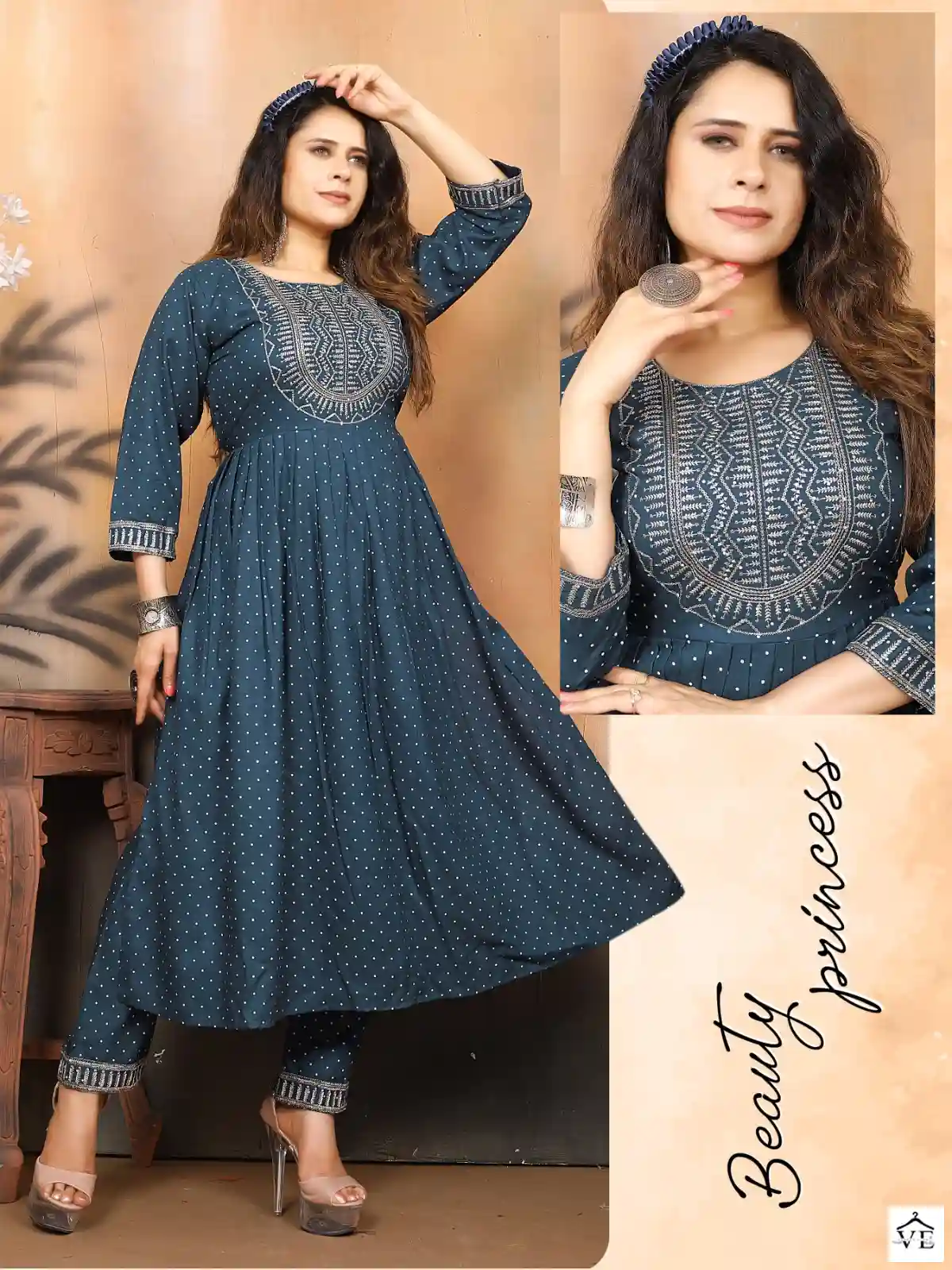 Vardan Ethnic Janwi Rayon Slub Wholesale Kurti Bottom Catalog — Wholesale Kurtis, MPA wholesale from Surat - Gallery Image 4