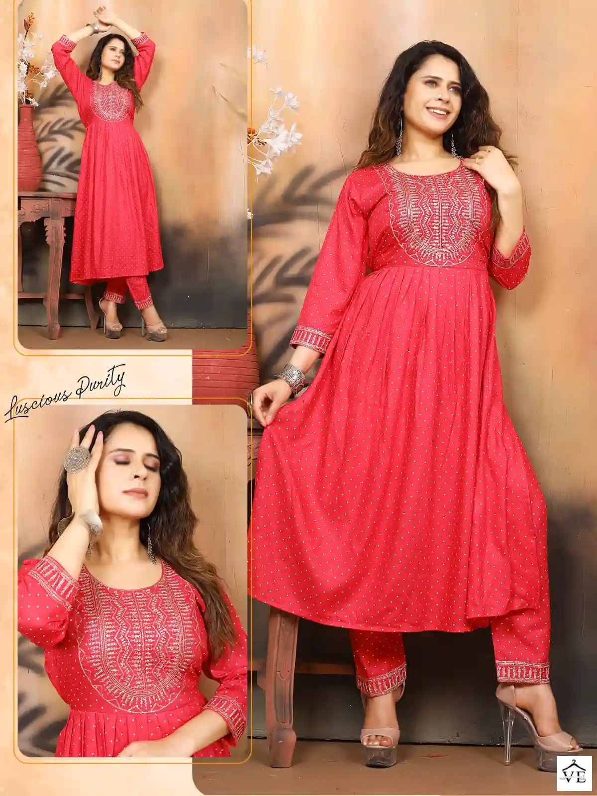 Vardan Ethnic Janwi Rayon Slub Wholesale Kurti Bottom Catalog — Wholesale Kurtis, MPA wholesale from Surat - Gallery Image 5