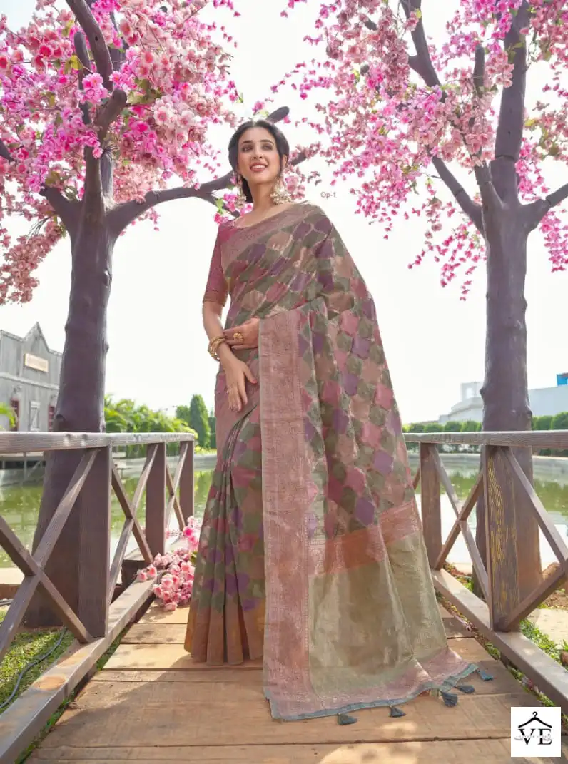 Joh Rivaaj Jashika Vol-550 Banarasi Silk Wholesale Saree Catalog — Wholesale Sarees, MPA wholesale from Surat - Gallery Image 4
