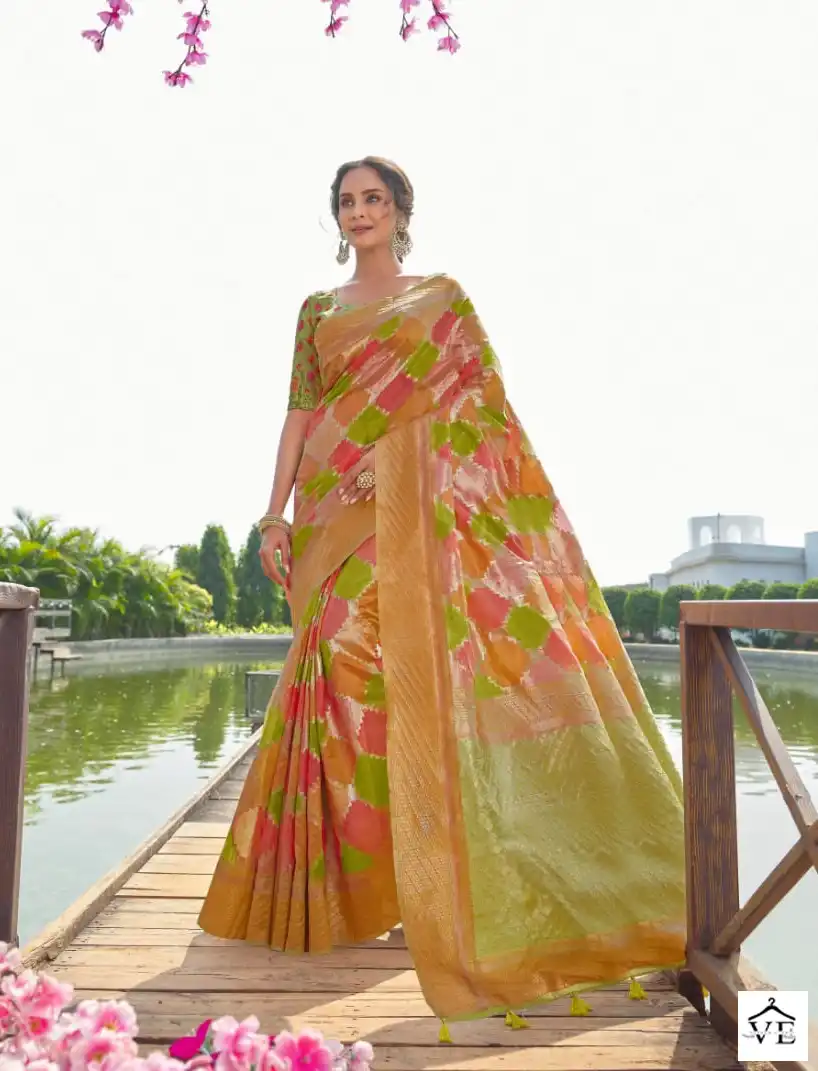 Joh Rivaaj Jashika Vol-550 Banarasi Silk Wholesale Saree Catalog — Wholesale Sarees, MPA wholesale from Surat - Gallery Image 5