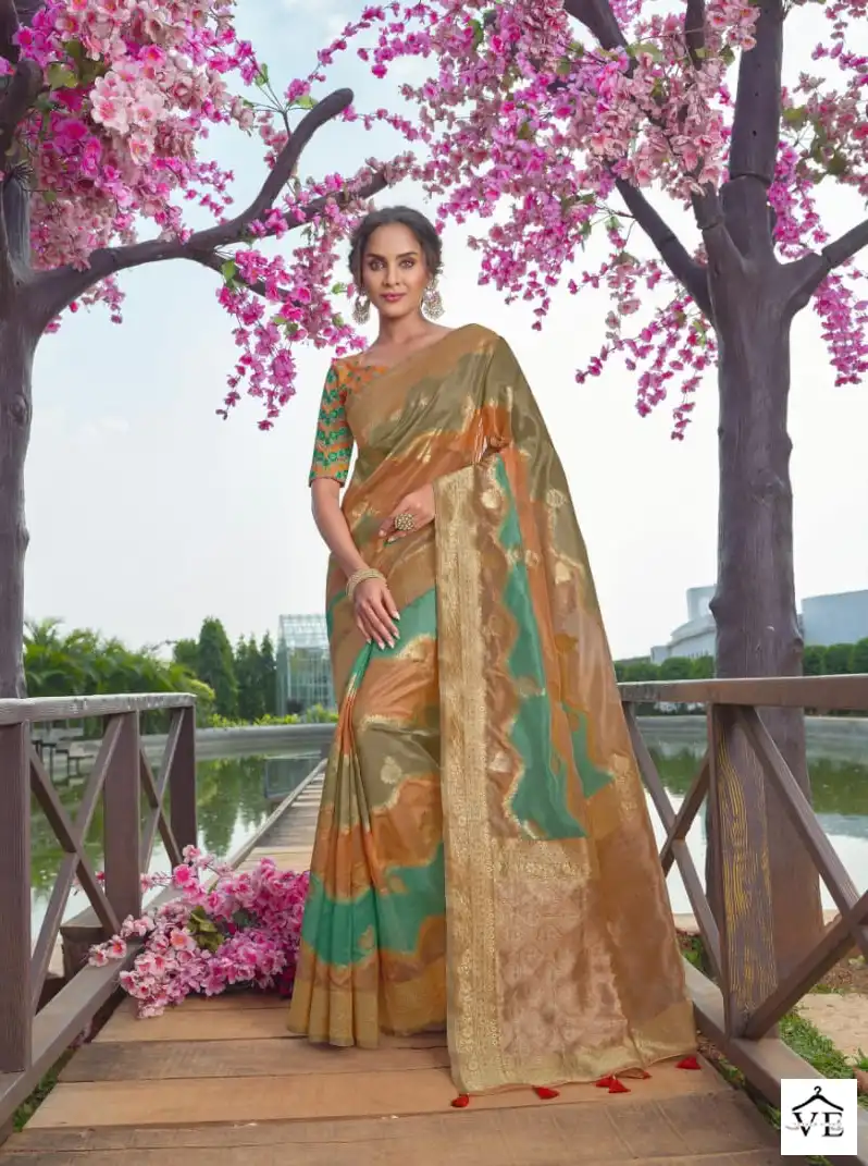 Joh Rivaaj Jashika Vol-550 Banarasi Silk Wholesale Saree Catalog — Wholesale Sarees, MPA wholesale from Surat - Gallery Image 6