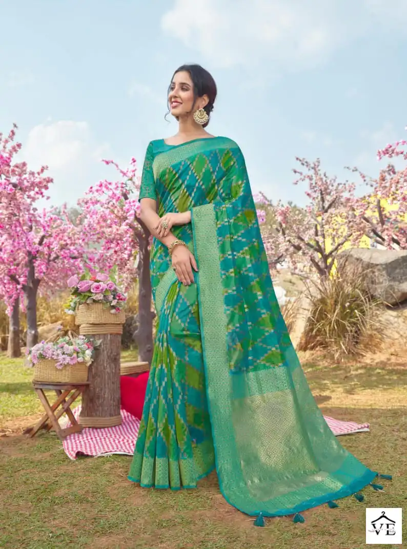 Joh Rivaaj Jashika Vol-550 Banarasi Silk Wholesale Saree Catalog — Wholesale Sarees, MPA wholesale from Surat - Gallery Image 7