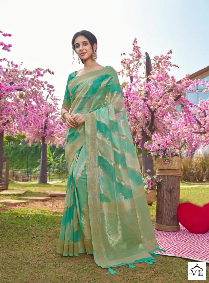 Joh Rivaaj Jashika Vol-550 Banarasi Silk Wholesale Saree Catalog — Wholesale Sarees, MPA wholesale from Surat - Gallery Image 3