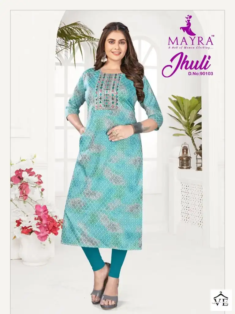 Mayra Jhuli Vol 2 Capsul Print Wholesale Kurtis Catalog — Wholesale Kurtis, MPA wholesale from Surat - Gallery Image 3