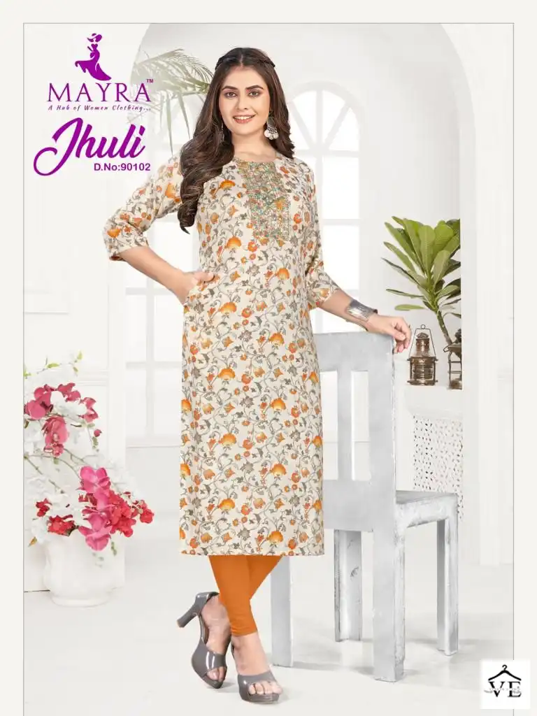 Mayra Jhuli Vol 2 Capsul Print Wholesale Kurtis Catalog — Wholesale Kurtis, MPA wholesale from Surat - Gallery Image 5