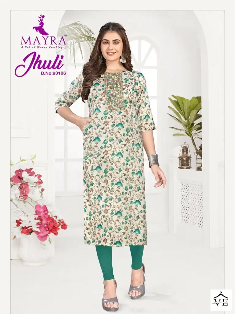 Mayra Jhuli Vol 2 Capsul Print Wholesale Kurtis Catalog — Wholesale Kurtis, MPA wholesale from Surat - Gallery Image 6