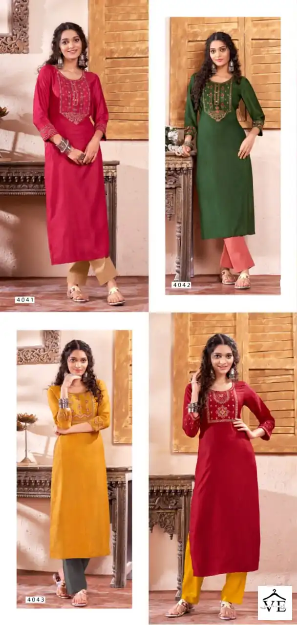 Vardan Ethnic Jashn Cotton Lining Wholesale Long Kurtis Catalog — Wholesale Kurtis, MPA wholesale from Surat — view 7