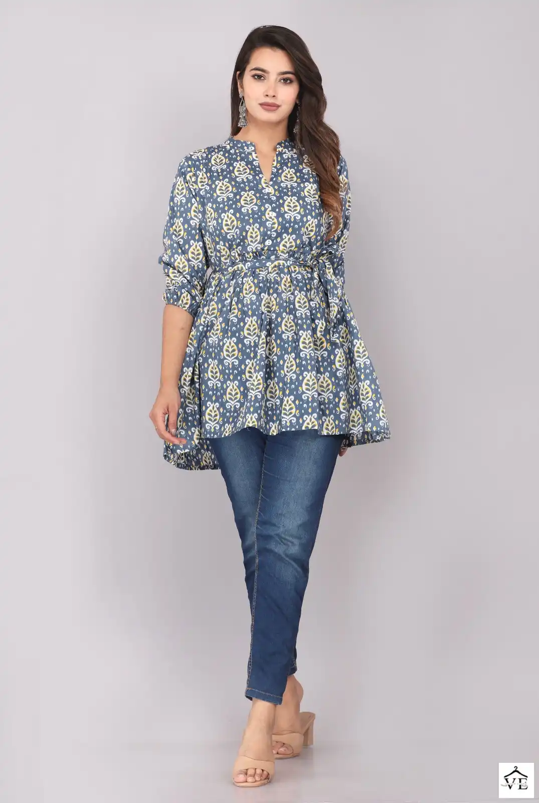 VE John 5006 Cotton Wholesale Tunic Top Catalog — Wholesale Kurtis, MPA wholesale from Surat — view 1