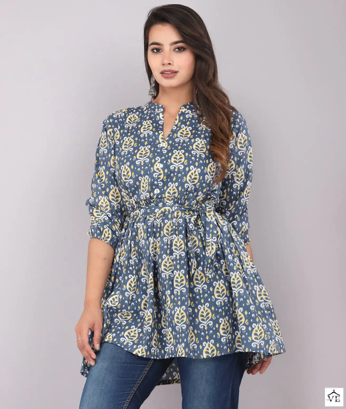 VE John 5006 Cotton Wholesale Tunic Top Catalog — Wholesale Kurtis, MPA wholesale from Surat - Gallery Image 2