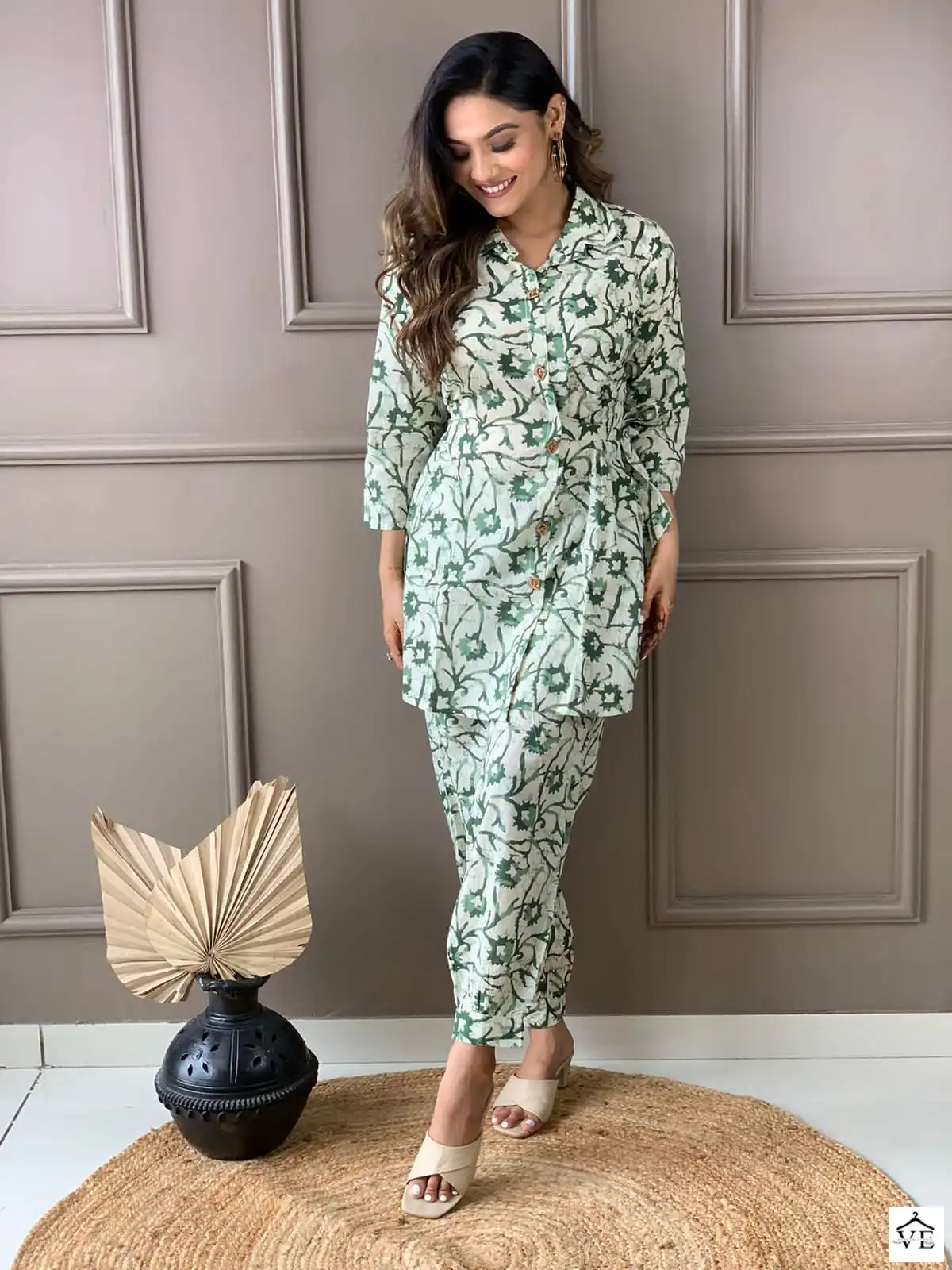 VE John Co-Ord Vol 3 Cotton 60*60 Wholesale Co-Ord Set Catalog — Wholesale Kurtis, MPA wholesale from Surat — view 4