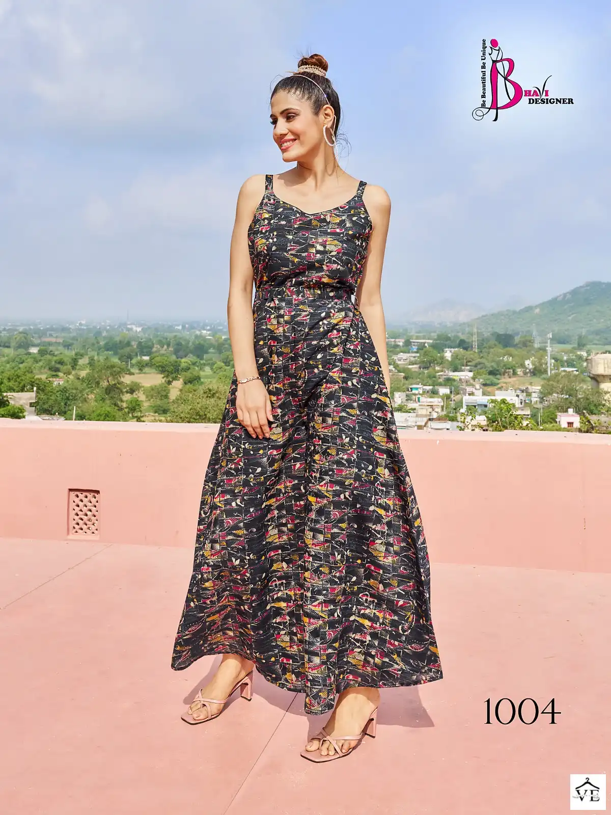 Vardan Ethnic Jump Suit Vol 1 Printed Modal Silk Wholesale Jump Suit Catalog — Wholesale Kurtis, MPA wholesale from Surat - Gallery Image 2