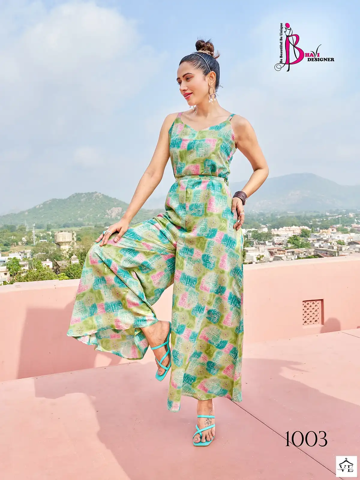 Vardan Ethnic Jump Suit Vol 1 Printed Modal Silk Wholesale Jump Suit Catalog — Wholesale Kurtis, MPA wholesale from Surat - Gallery Image 3