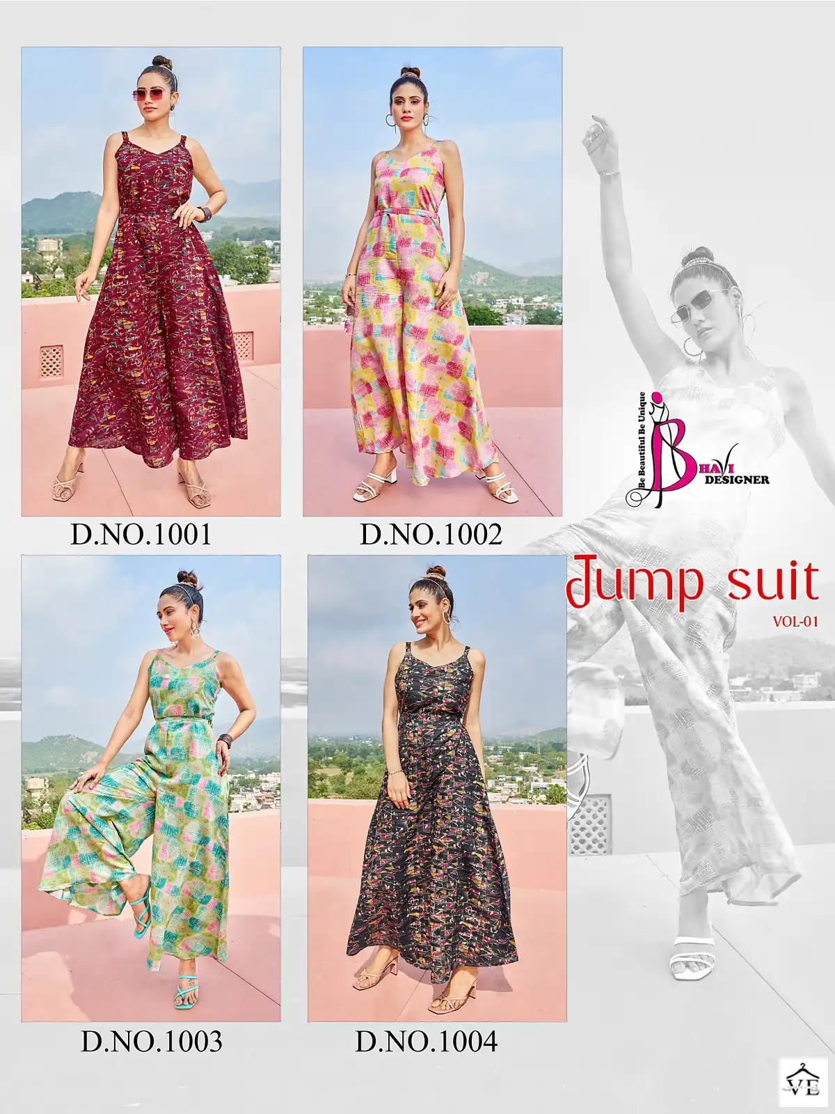 Vardan Ethnic Jump Suit Vol 1 Printed Modal Silk Wholesale Jump Suit Catalog — Wholesale Kurtis, MPA wholesale from Surat — view 5